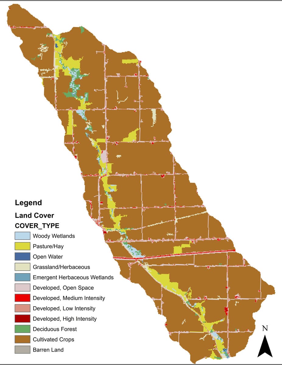 Land Cover Map for  Watershed